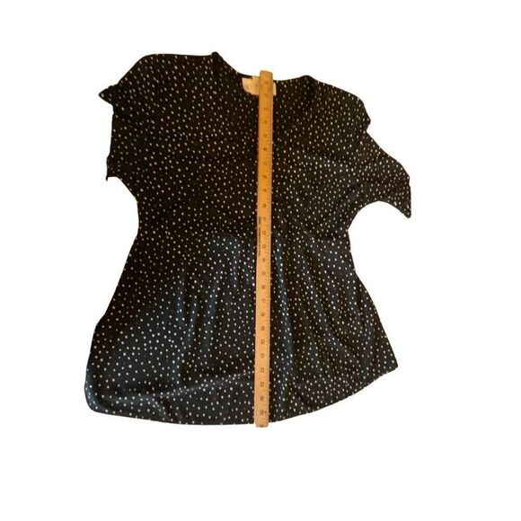 Motherhood black blouse white polka dots - Picture 8 of 11